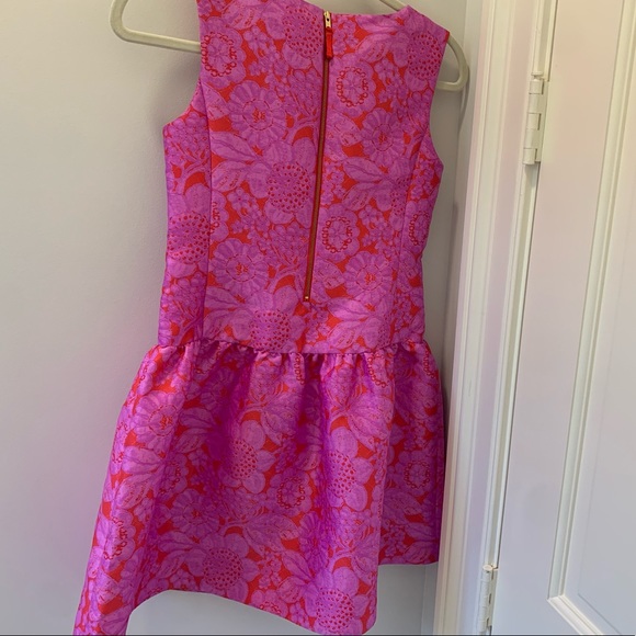 ❣️BNWT❣️GIRLS CREWCUTS/JCREW GIRLS PINK RED DROP WAIST FLORAL FANCY DRESS💕G12 - Picture 4 of 11